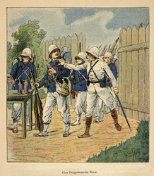 Anecdotario de la Guerra en Madagascar: Tropas francesas en el envenenador Shaw en 1884
