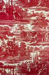 Luis XIV y Mademoiselle de La Vallière (Tela para amueblar)