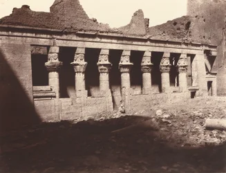 Philae, Patio interior, Columnata occidental,1859/1860 (foto)