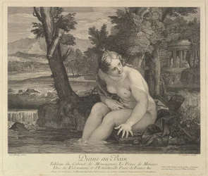 Diana en el baño