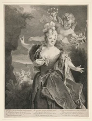 Retrato de Marie Anne de Chateauneuf (llamada Duclos)
