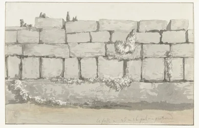 El autor de la construcción del templo antiguo en la antigua ciudad de Manduria
Estructura exterior de la muralla de la antigua Manduria
Viaje a Italia, Sicilia y Malta - 1778 (título de la serie)