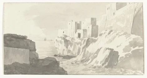 Visión de Polignano
Vista de la ciudad Polignano (título en el objeto)
Viaje a Italia, Sicilia y Malta - 1778 (título de la serie)
