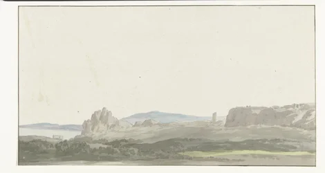 Vista de un campo de golf de Taranto en la ciudad de Gallipoli
Vista de una roca en el Golfo de Taranto, en los alrededores de Gallipoli (título en el objeto)
Voyage en Italie, en Sicile et à Malte - 1778 (título de la serie)