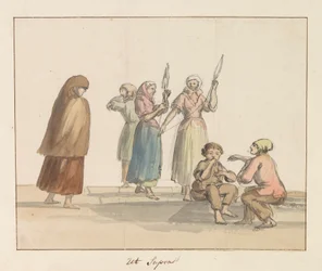 Trajes de la isla de Gozo
Traje de Gozo (título en el objeto)
Voyage en Italie, en Sicile et à Malte - 1778 (título de la serie)