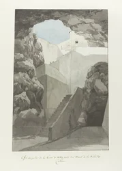 Notables rocas de lava de 1669 cerca de las murallas de Catania
Effet singulier de la lave de 1669 près des mur de Catane (título en el objeto)
Voyage en Italie, en Sicile et à Malte - 1778 (título de la serie)