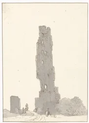 Ruïne van toren langs de grote weg tussen Terracina en Fondi
Torre delle sette facciate en la carretera principal entre Terracina y Fondi (título en el objeto)
Viaje a Italia, Sicilia y Malta - 1778 (título de la serie)