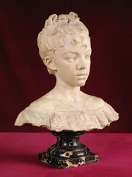 Busto retrato de una niña