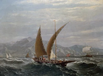 Tartán mediterráneo (óleo sobre lienzo)