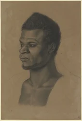Estudio de cabeza de un hombre negro