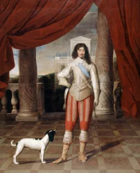 Luis XIII de Francia (óleo sobre tabla)