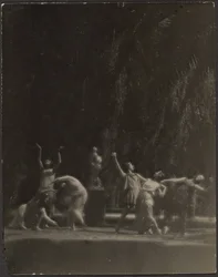 [Bailarinas en el jardín]