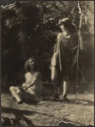 Bailarinas en un jardín