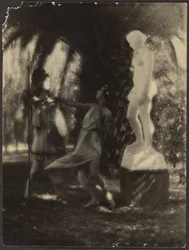 [Bailarinas en un jardín]