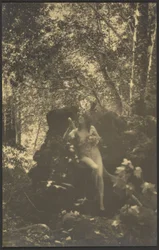 [Mujer desnuda en el bosque]