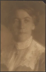 Retrato de una mujer con cuello de encaje