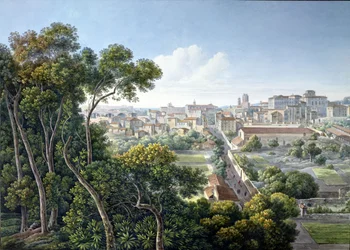 Vista de la colina Viminal, Roma, c.1800
