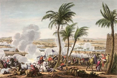 La batalla de las pirámides, Egipto, 3 Thermidor, Año 6 21 de julio de 1798
