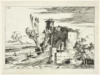 Paisaje con puerta antigua