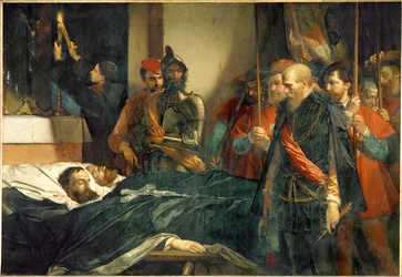 Últimos honores tributados a los condes de Egmont y Hoorn por el Gran Semental de Bruselas (pintura sobre lienzo)
