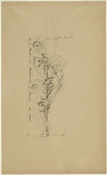 Teatro McVickers: Boceto para banda ornamental sin título