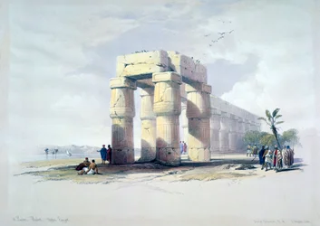 En Luxor, Tebas, Alto Egipto, siglo XIX