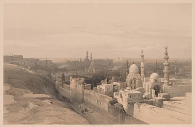 Egipto y Nubia: Volumen III - No. 26, El Cairo, mirando al oeste, 1838