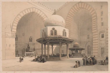Egipto y Nubia: Volumen III - No. 8, Mezquita del Sultán Hassan, El Cairo, 1838