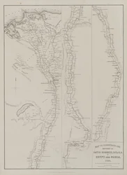 Egipto y Nubia, Volumen III: Mapa para ilustrar los bocetos de David Roberts, Esq...1849, 1849