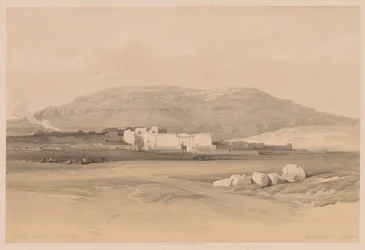 Egipto y Nubia: Volumen II - No. 20, Medinet Abou, Tebas, 1838