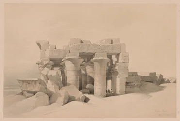 Egipto y Nubia: Volumen II - No. 42, Ruinas de Kom Ombo, 1838