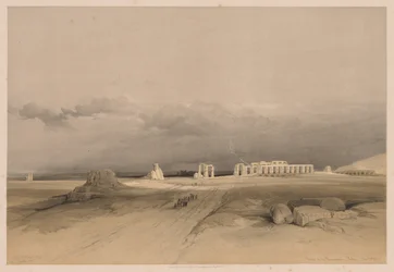 Egipto y Nubia: Volumen II - No. 8, Ruinas del Memnonium, Tebas, 1838