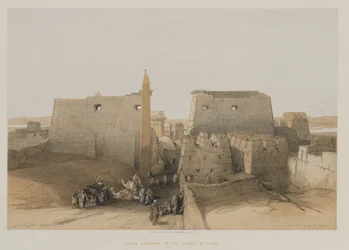 Egipto y Nubia, Volumen II: Gran entrada al Templo de Luxor, 1848