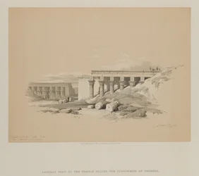 Egipto y Nubia, Volumen II: Vista Lateral del Templo llamado El Tifoneo en Dendera, 1848