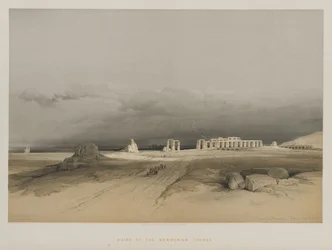 Egipto y Nubia, volumen II: ruinas del Memnonio, Tebas, 1847