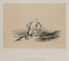 Egipto y Nubia, Volumen II: Ruinas del Templo de Kardeseh, Nubia