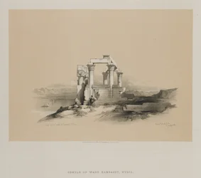 Egipto y Nubia, Volumen II: Ruinas del Templo de Kardeseh, Nubia, 1848