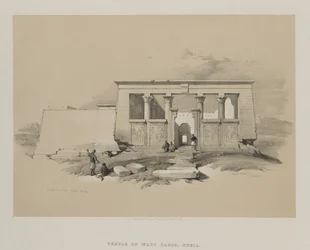 Egipto y Nubia, Volumen II: Templo en Wady Dabod, Nubia, 1848