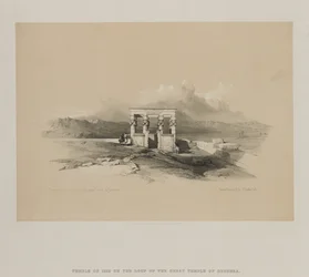 Egipto y Nubia, Volumen II: Templo de Isis en el techo del Gran Templo de Dendera, 1848