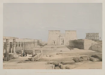 Egipto y Nubia, Volumen I: Gran entrada al Templo de Philae, Nubia