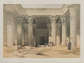 Egipto y Nubia, Volumen I: Gran Pórtico del Templo de Philae, Nubia