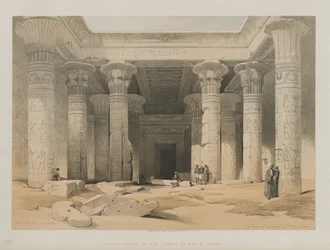 Egipto y Nubia, Volumen I: Gran Pórtico del Templo de Philae, Nubia, 1847