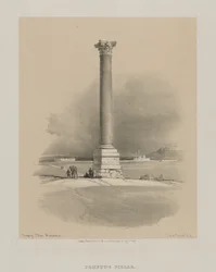 Egipto y Nubia, Volumen I: Columna de Pompeyo, Alejandría, 1846