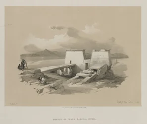 Egipto y Nubia, Volumen I: Templo de Wady Saboua, Nubia, 1846