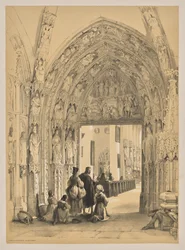 Bocetos en Bélgica y Alemania, Primera Serie, Pórtico de Frauenkirch, Núremberg