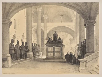 Bocetos en Bélgica y Alemania, Primera Serie, Tumba de Maximiliano I, Innsbruck