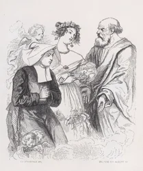 Las dos hermanas de la caridad de Las Obras Completas de Béranger, 1836