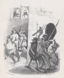 Más de una vez, al salir del baile de máscaras el Sr. de *** fue arrestado por la patrulla..., ca. 1837-47