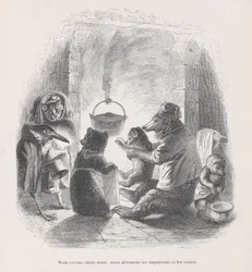 Vivimos entre nosotros, odiamos las molestias y las visitas de Escenas de..., ca. 1837-47