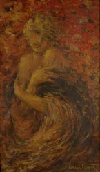 Fanny, envuelta en una capa